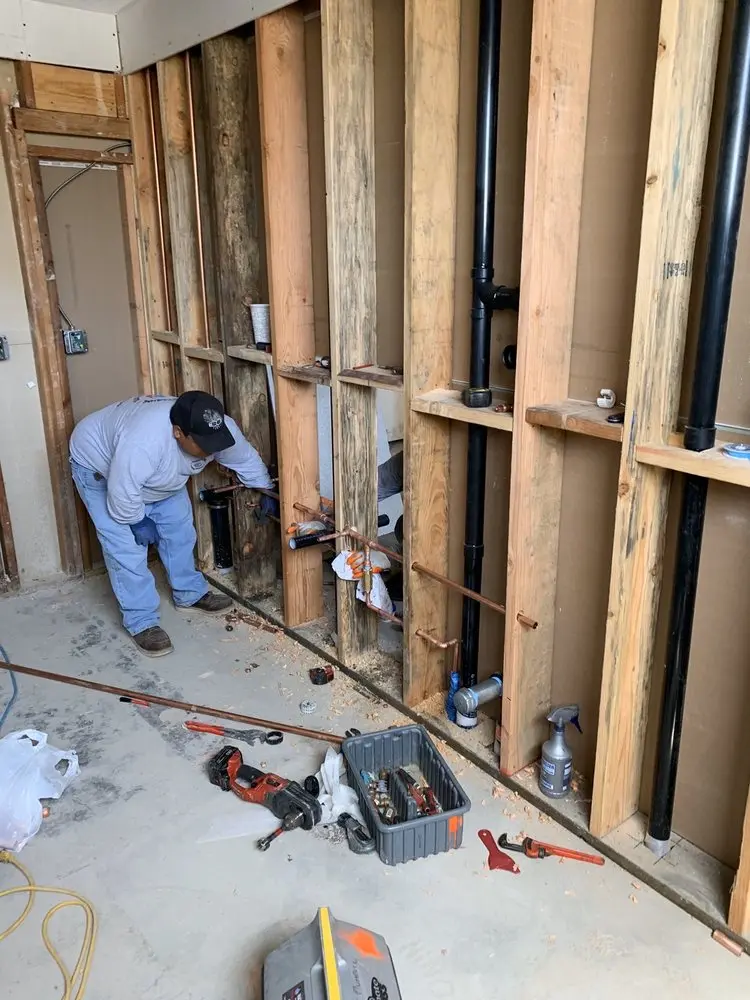 Commercial rough-in plumbing for Gas Line Repair in Radnor Station